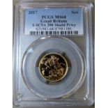 2017 Gold Sovereign Bullion PCGS MS68