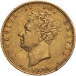 1826 Gold Sovereign, 6/6, GEOR/GEOR, Exceedingly Rare, R6, Good very fine, lightly cleaned