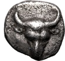 Ancient Greece: Troas, Lamponeia 5th century BC Silver Hemiobol Good Very Fine