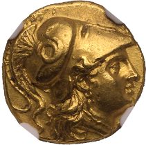 Ancient Greece: Thrace, Mesembria circa 225-175 BC Gold Stater NGC AU Strike: 4/5 Surface: 3/5; scra