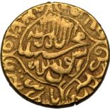 Islamic: Mughal Empire Muhammad Shah Jahan AH 1059, year 23 = 1649 Gold Mohur Very Fine