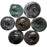 Roman Provincial Various Emperors/Empresses 1st-3rd centuries AD Bronze 7 x AE Denominations Fine-Ve