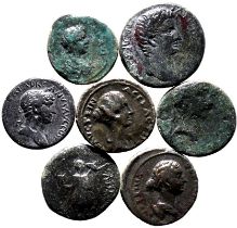 Roman Provincial Various Emperors/Empresses 1st-3rd centuries AD Bronze 7 x AE Denominations Fine-Ve