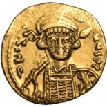 Byzantine Empire Constantine IV 'Pogonatus' AD 674-681 Gold Solidus Extremely Fine; area of flat str