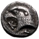 Ancient Greece: Aeolis, Kyme circa 480-450 BC Silver Hemiobol Good Very Fine