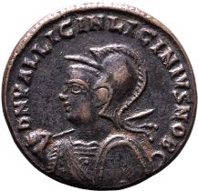 Roman Empire Licinius II (Caesar) AD 321-323 Bronze AE19 About Good Very Fine