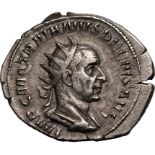 Roman Empire Trajan Decius AD 249-251 Silver Antoninianus About Good Very Fine; pleasantly toned wit