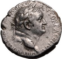 Roman Provincial: Seleucis and Pieria, Antioch Vespasian NHY 2 = AD 69/70 Silver Tetradrachm About E