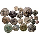 Ancient Greece Various Rulers/Cities circa 6th-1st centuries BC Silver/Bronze 19 x AR/AE Denominatio