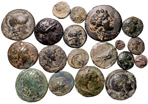 Ancient Greece Various Rulers/Cities circa 6th-1st centuries BC Silver/Bronze 19 x AR/AE Denominatio