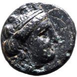 Ancient Greece: Ionia, Myous circa 400-350 BC Bronze AE10 About Good Very Fine; cleaning marks