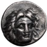 Ancient Greece: Rhodos, Rhodes circa 360-340 BC Silver Hemidrachm Good Very Fine; nicely toned with