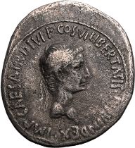 Roman Provincial: Ionia, Ephesus Augustus circa 28-20 BC Silver Cistophoric Tetradrachm About Good V