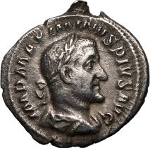 Roman Empire Maximinus I AD 236 Silver Denarius Good Very Fine; nicely toned