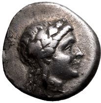 Ancient Greece: Aeolis, Temnos 2nd century BC Silver Hemidrachm Very Fine