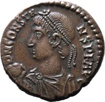 Roman Empire Constans I AD 348-350 Bronze Centenionalis Good Extremely Fine