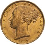 1886 S Gold Sovereign Shield Extremely fine