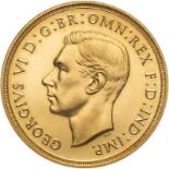 1937 Gold 2 Pounds (Double Sovereign) Proof A/FDC, excessive hairlines