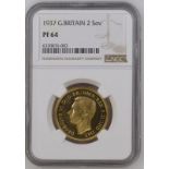 1937 Gold 2 Pounds (Double Sovereign) Proof NGC PF 64
