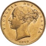 1852 Gold Sovereign Extremely fine
