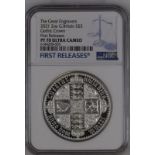 2021 Silver 5 Pounds (2 oz.) Gothic Crown Quartered Arms Proof NGC PF 70 ULTRA CAMEO