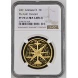 2021 Gold 100 Pounds (1 oz.) The Gold Standard Proof NGC PF 70 ULTRA CAMEO Box & COA