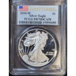 United States 2010 W Silver 1 Dollar PCGS PR70 DCAM