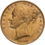 1859 Gold Sovereign Good very fine