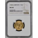1968 Gold Sovereign NGC MS 66