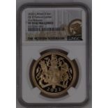 2022 Gold 5 Pounds (5 Sovereigns) Platinum Jubilee Proof NGC PF 70 ULTRA CAMEO