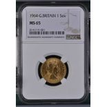 1964 Gold Sovereign NGC MS 65