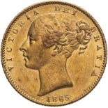 1865 Gold Sovereign Extremely fine