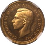 1937 Gold Sovereign Proof Scarce NGC PF63 CAM