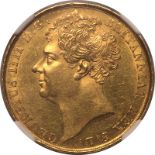 1823 Gold 2 Pounds (Double Sovereign) NGC MS61