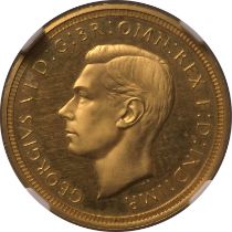 1937 Gold Half-Sovereign Proof NGC PF63