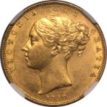 1838 Gold Sovereign Rare NGC AU58