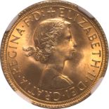 1965 Gold Sovereign Equal-Finest NGC MS66