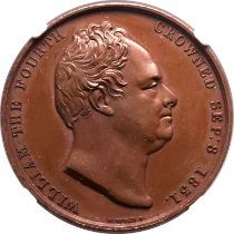 1831 Bronze Coronation Medal NGC MS63 BN