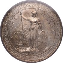 British Trade 1900-B Silver Dollar Bombay PCGS MS61