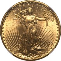 United States 1915-S Gold 20 Dollars San Francisco NGC MS64