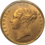 1873 Gold Half-Sovereign Equal-Finest PCGS MS64