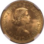 1958 Gold Sovereign NGC MS66