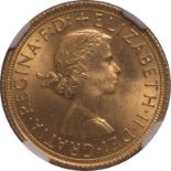 1966 Gold Sovereign Equal-Finest NGC MS66