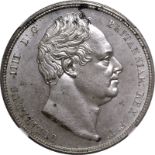 1834 Silver Halfcrown WW in Script NGC MS64