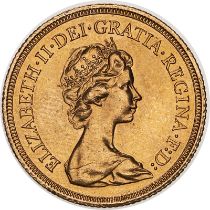 1982 Gold Sovereign Virtually uncirculated, ex jewellery