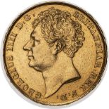 1823 Gold 2 Pounds (Double Sovereign) Good very fine, cleaned