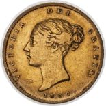 1838 Gold Half-Sovereign About very fine, ex jewellery