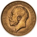 1914 Gold Half-Sovereign Good very fine