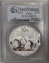 China: People's Republic 2013 Silver 10 Yuan PCGS MS70