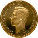 1937 Gold 5 Pounds (5 Sovereigns) Proof As struck, excessive hairlines